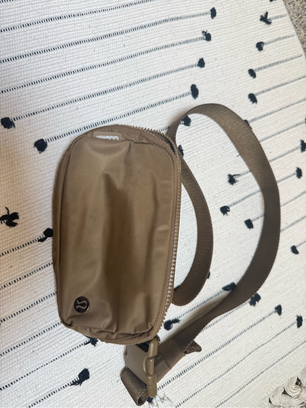 Lululemon belt bag in tan